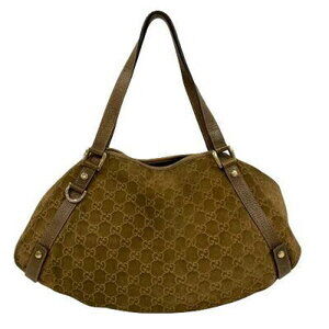 Gucci handbag tote bag brown carrying by hand shoulder B